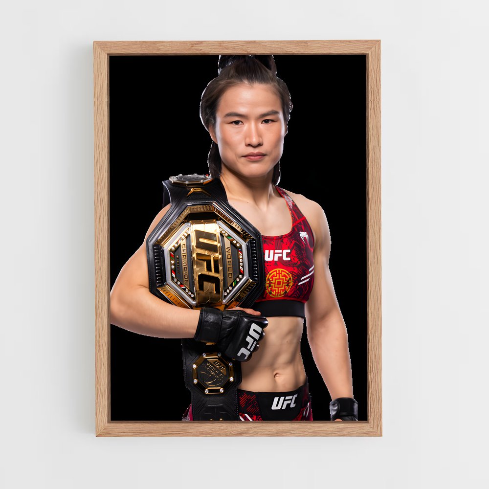 Poster La Guerrière Rouge – affiche MMA (vue 4)